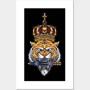 Tiger King Knife In Mouth Posters and Art